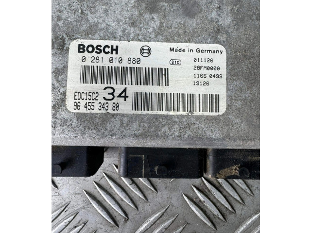 Řídící jednotka 9645534380, EDC15C2   Peugeot 607 2003