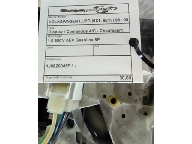 Блок управления климат-контролем 1J0820045F   Volkswagen Lupo