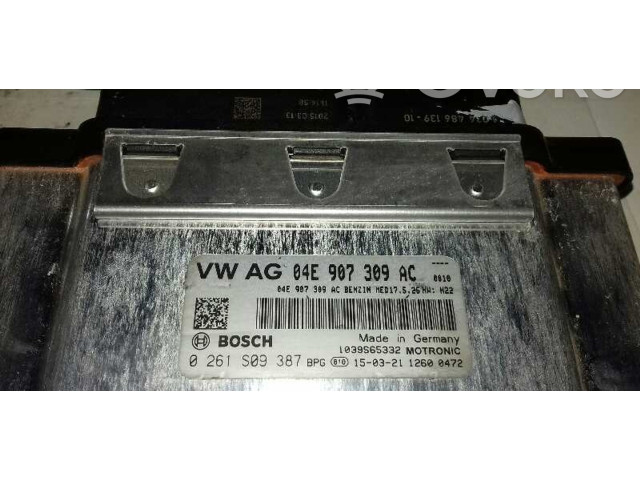 Поршень Блок управления двигателем ECU CZCA 04E907309AC, 0261S09387  Seat Leon (5F)  