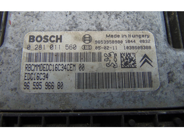 Řídící jednotka 0281011560, 9659596680   Peugeot 207 2008