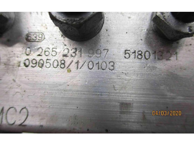 Jednotka ABS 51801321, 51801321   Peugeot Bipper 2008