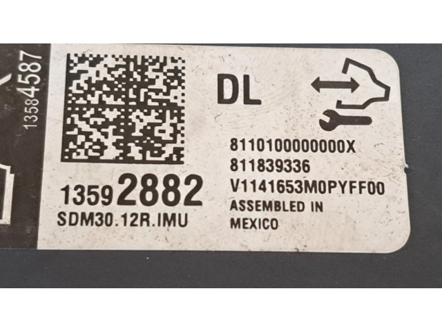 Блок подушек безопасности 13592882, 811839336   Chevrolet Corvette