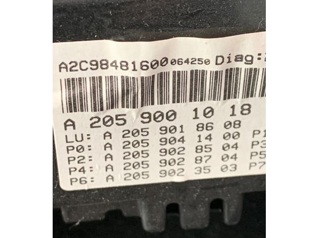 Přístrojová deska  Mercedes-Benz C W205 2016 A2059001018, 2059001018  