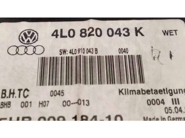 Блок управления климат-контролем 4L0820043K, 5HB00918410   Audi Q7 4L