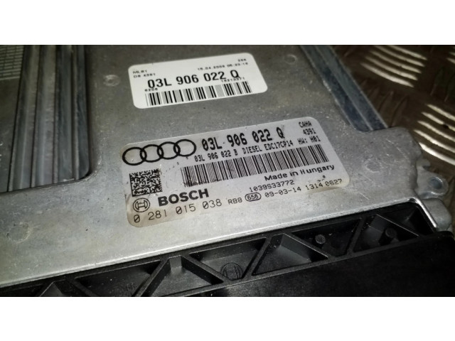 Блок управления двигателя 03L906022Q, 0281015039   Audi Q5 SQ5