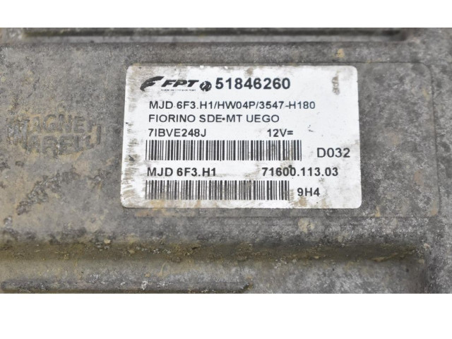 Řídící jednotka 51846260, 51846260   Fiat Fiorino 2009