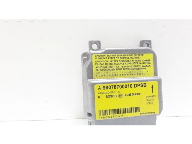 Блок подушек безопасности 98078700010, 0285001936   Mitsubishi Colt CZ3