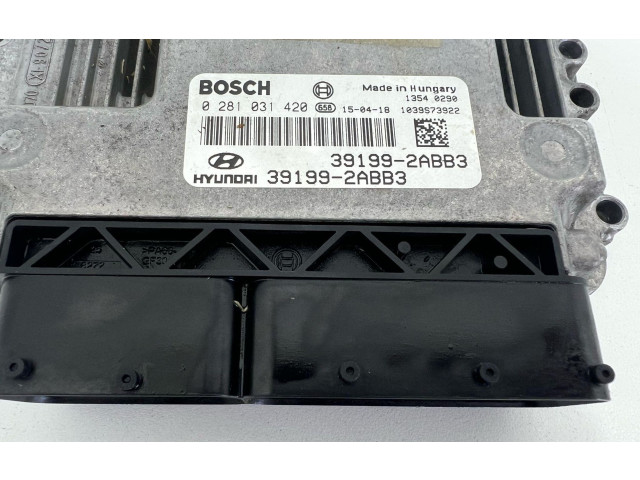 Řídící jednotka 39199-2ABB3, 0281031420   Hyundai ix35 2015