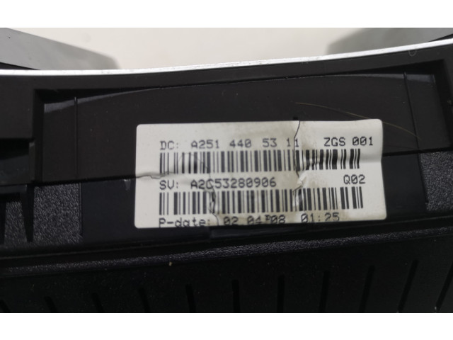 Přístrojová deska  Mercedes-Benz ML W164 2006 A2515400748  