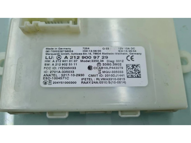 Řídící jednotka A2129009729, MODULOELECTRONICO   Mercedes-Benz A W176 2017