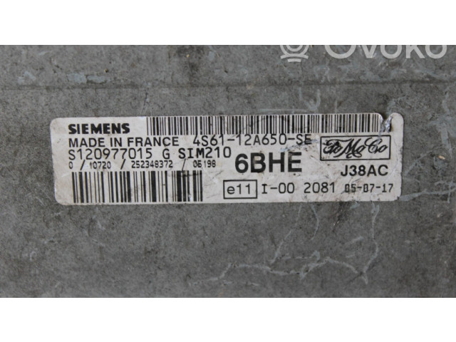 Řídící jednotka 4S6112A650SE, 6BHF   Ford Fiesta 2006