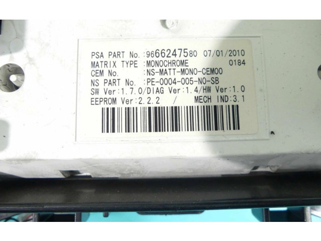 Přístrojová deska  Peugeot 5008 2010 9666247580, IMPRK972498  