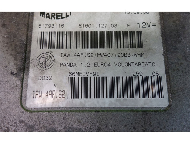 Блок управления двигателя 51793116   Fiat Panda