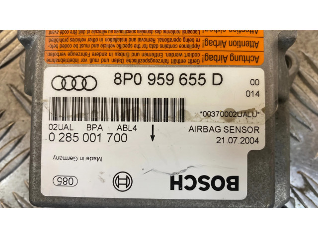 Блок подушек безопасности 8P0959655D, 0285001700   Audi A3 S3 8P