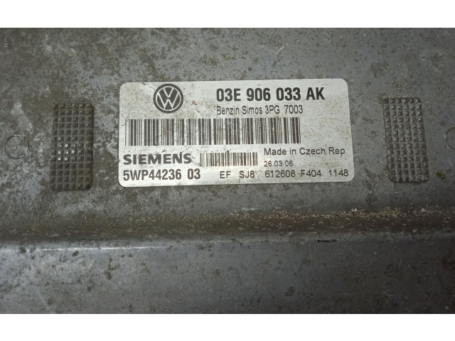 Řídící jednotka 03E906033AK, 5WP4423603   Volkswagen Cross Polo 2006