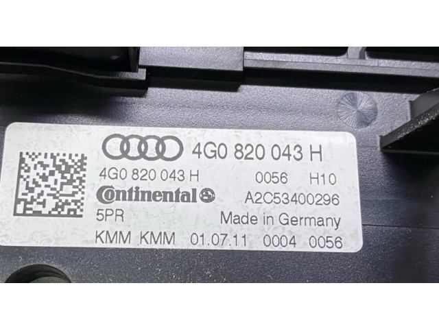 Блок управления климат-контролем 4G0820043H   Audi A6 S6 C7 4G