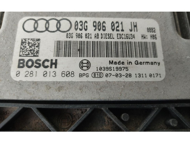 Řídící jednotka 0281013608   Audi A3 S3 A3 Sportback 8P 2017