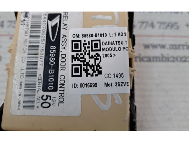   Pojistková skříňka 85980B1010, 3SZVE   Daihatsu Terios 2005
