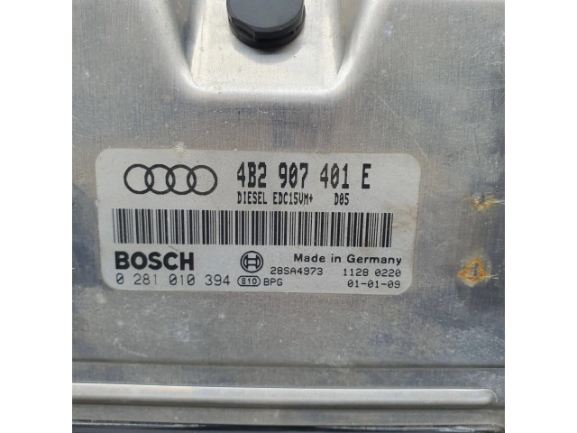 Блок управления двигателя 4B2907401E, 0281010394   Audi A6 S6 C5 4B