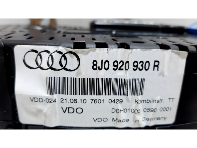 Панель приборов 8J0920920R, 135668   Audi TT TTS Mk2       