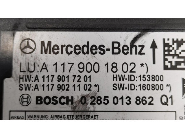 Блок подушек безопасности A1179001802, A1179017201   Mercedes-Benz CLA C117 X117 W117
