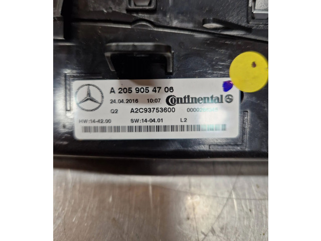 Блок управления климат-контролем A2059054706, 0000286345   Mercedes-Benz GLC C253