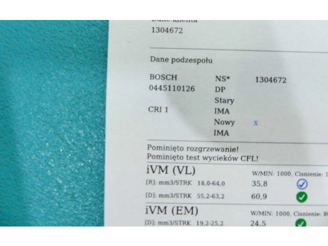 Vstřikovač 0445110126, IMPRK1304672   KIA Cerato     