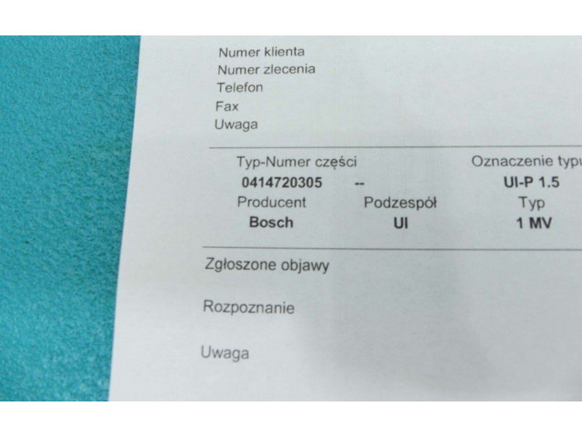Vstřikovač 0414720305, IMPRK1242138   Volkswagen Touareg I     
