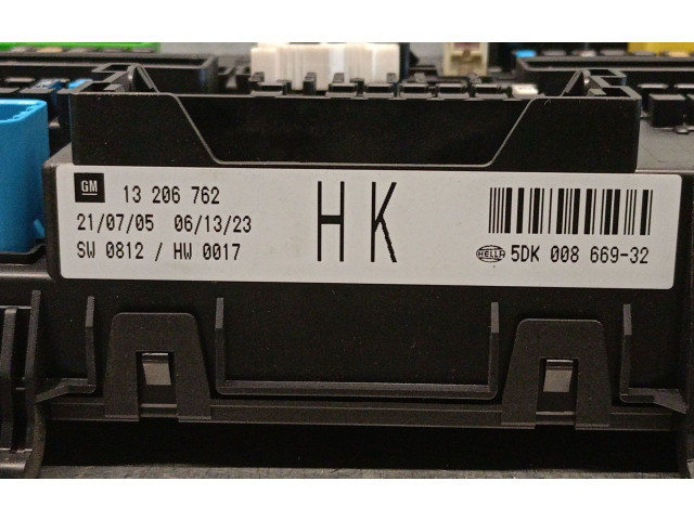 Pojistková skříňka Řídící jednotka BSM 13206762, 5DK00866932HELLA   Opel Astra G 2005