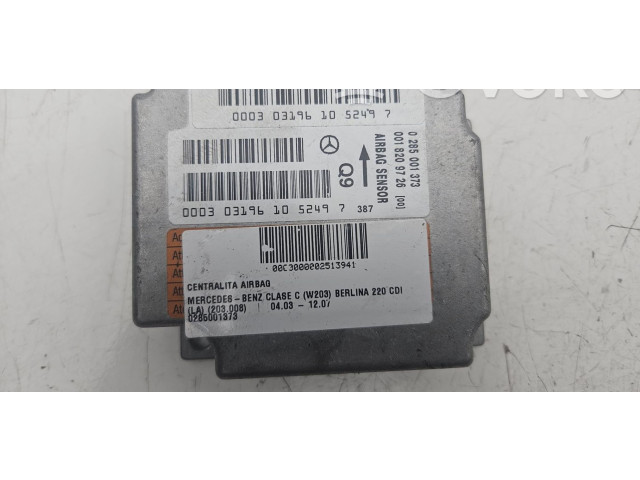 Блок подушек безопасности 0285001373   Mercedes-Benz C W203