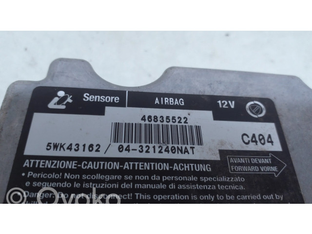 Блок подушек безопасности 46835522, 5WK43162   Fiat Stilo