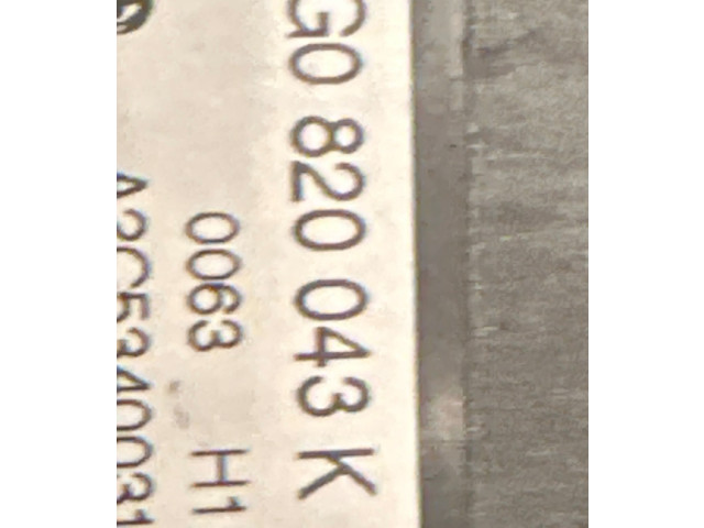 Блок управления климат-контролем 4G0820043K, 0063   Audi A6 S6 C7 4G