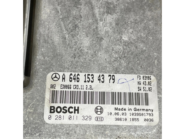Řídící jednotka A6461534379, 1039S01793   Mercedes-Benz E W211 2002