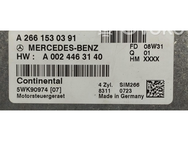 Řídící jednotka A2661530391, A2661530391   Mercedes-Benz A W169 2007