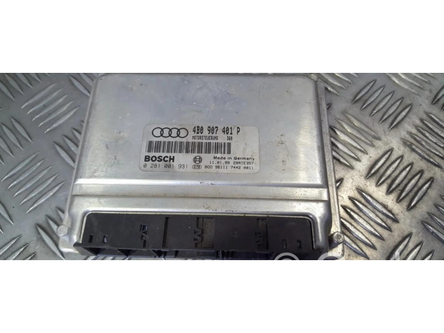 Блок управления двигателя 4b0907401p, 0281001931   Audi A6 S6 C5 4B