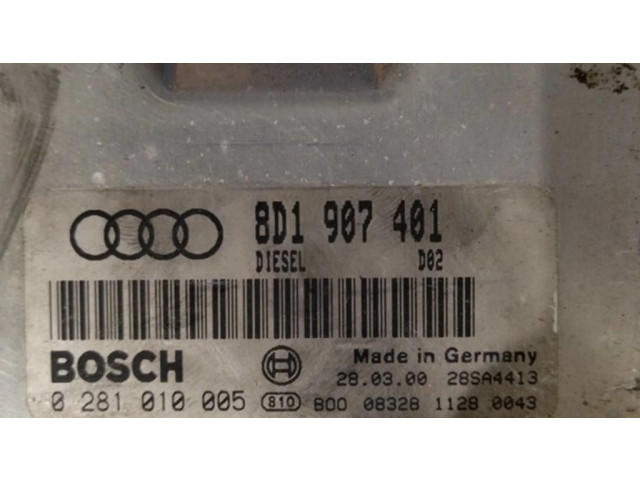 Řídící jednotka 8D1907401, 0281010005   Audi A4 S4 B5 8D 2000
