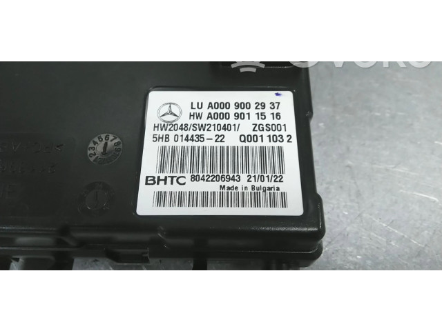 Блок управления климат-контролем A0009002937, A0009007326   Mercedes-Benz EQC