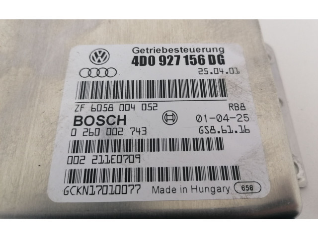 Блок управления коробкой передач 0260002513, ZF6058006053   Audi A8 S8 D2 4D
