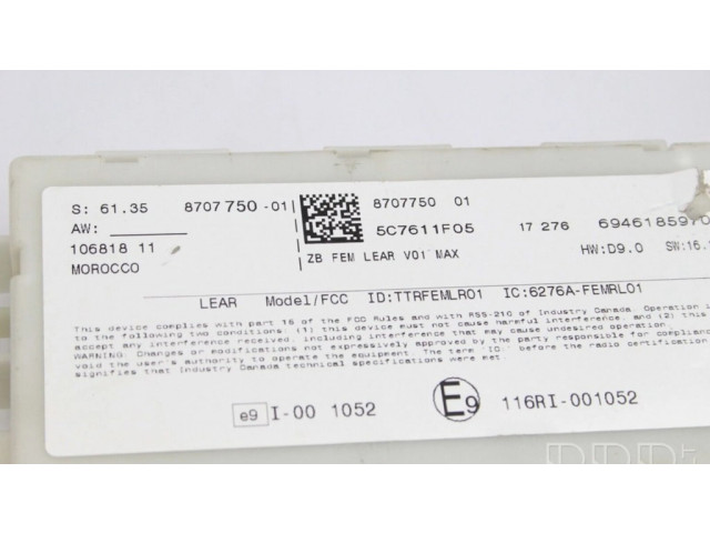 Řídící jednotka 8699973, 8707750   BMW M3 F80 2018