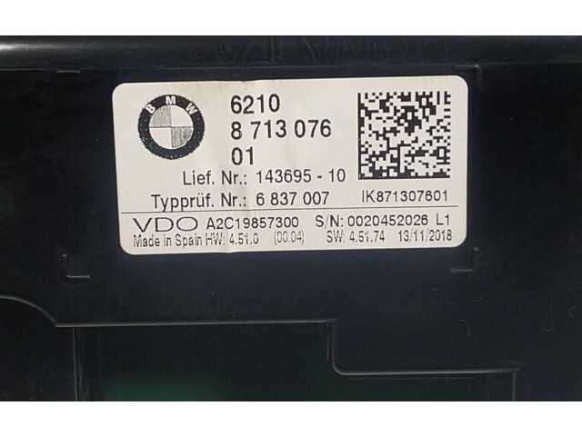 Přístrojová deska  BMW 2 F45 2019 62105A3B670, 871307601  
