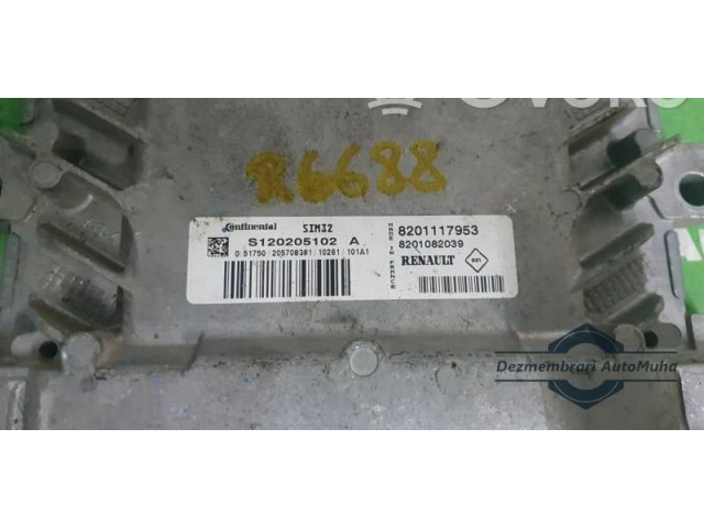 Блок управления двигателем Блок управления 8201117953., S120205102A   Renault Logan I