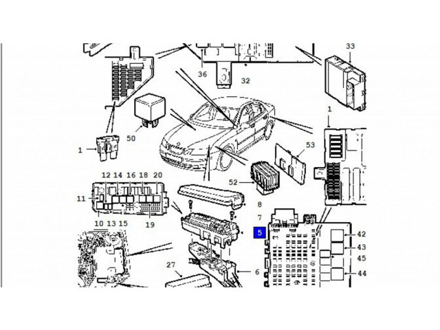 Блок предохранителей  12757109   Saab 9-3 Ver2    