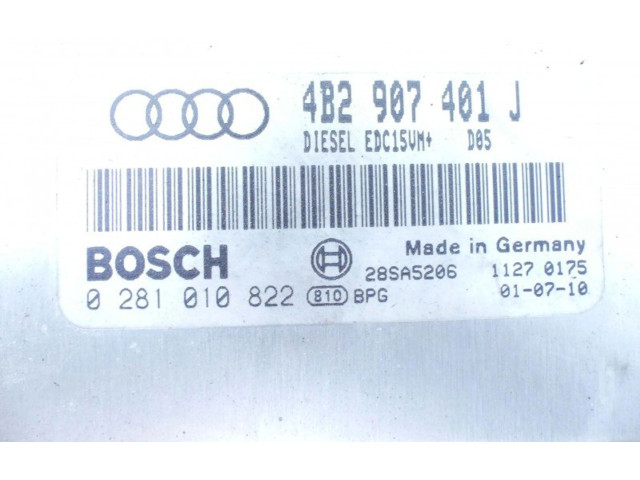 Řídící jednotka 0281010822, IMPRK1121738   Audi A6 S6 C5 4B 2001