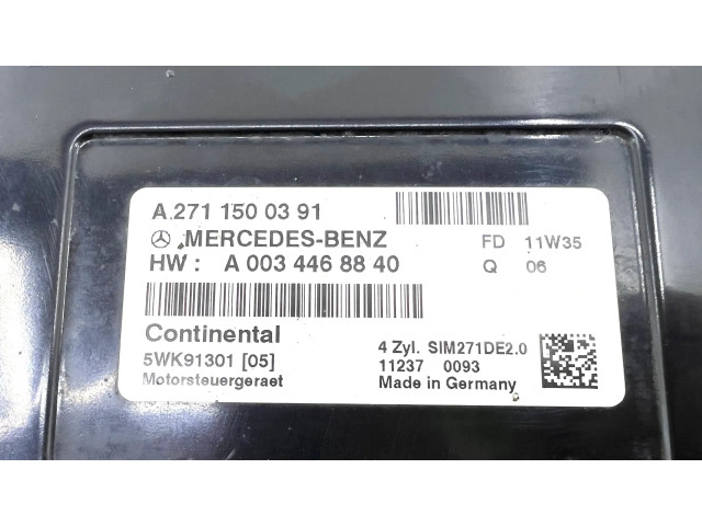 Řídící jednotka A2711500391, A0004468840   Mercedes-Benz C W204 2011