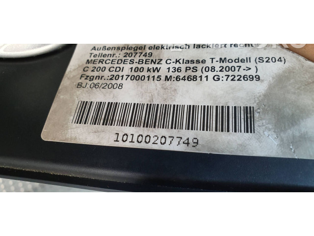Zpětné zrcátko  Mercedes-Benz C W204 2007  A2048100219  