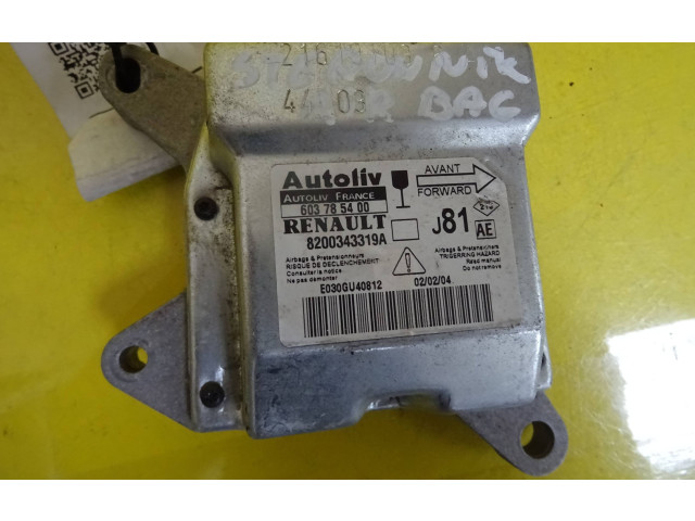 Блок подушек безопасности 603785400, 8200343319A   Renault Espace -  Grand espace IV