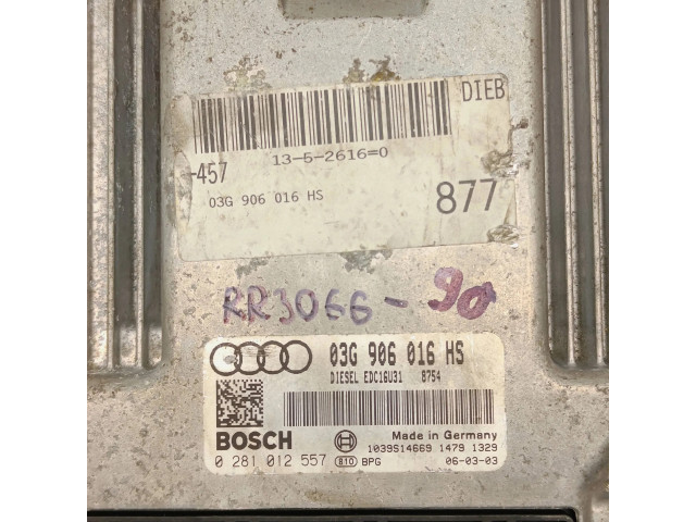 Блок управления двигателя 03G906016HS, 1039S14669   Audi A6 S6 C6 4F