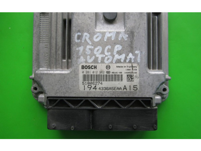 Řídící jednotka 51806274, 0281012962   Fiat Croma 2008