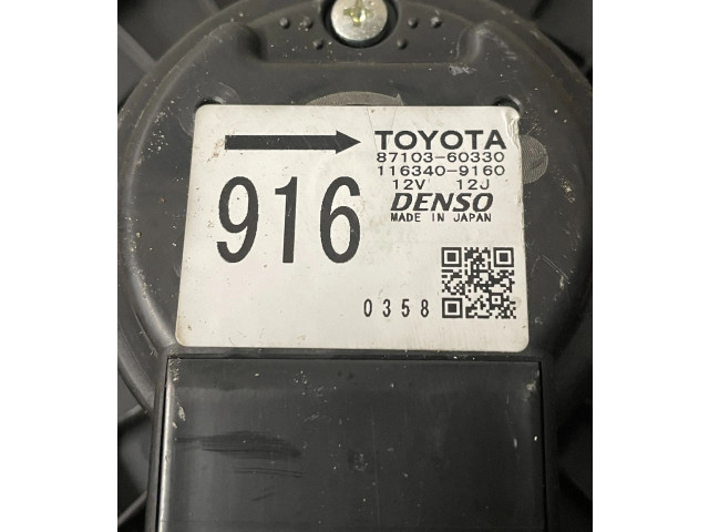 Вентилятор печки    8710360330, 1163409160   Toyota Land Cruiser (J120)