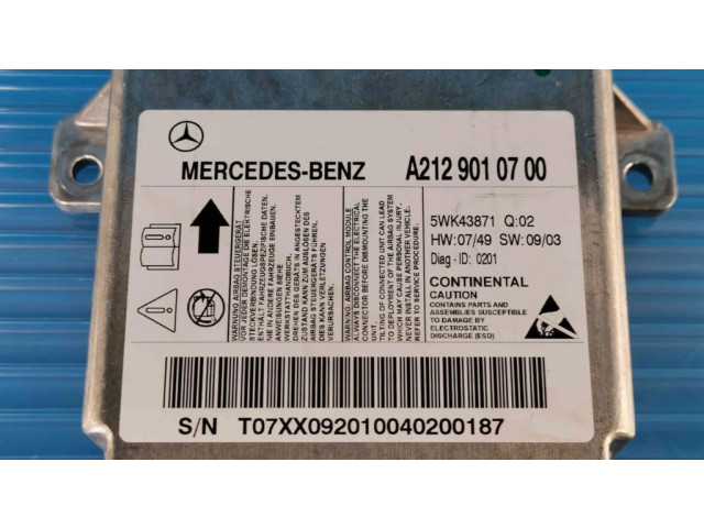 Блок подушек безопасности A2129010700   Mercedes-Benz E W212